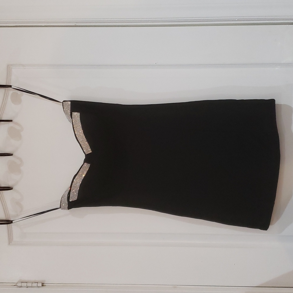 Crystal Neckline Dress